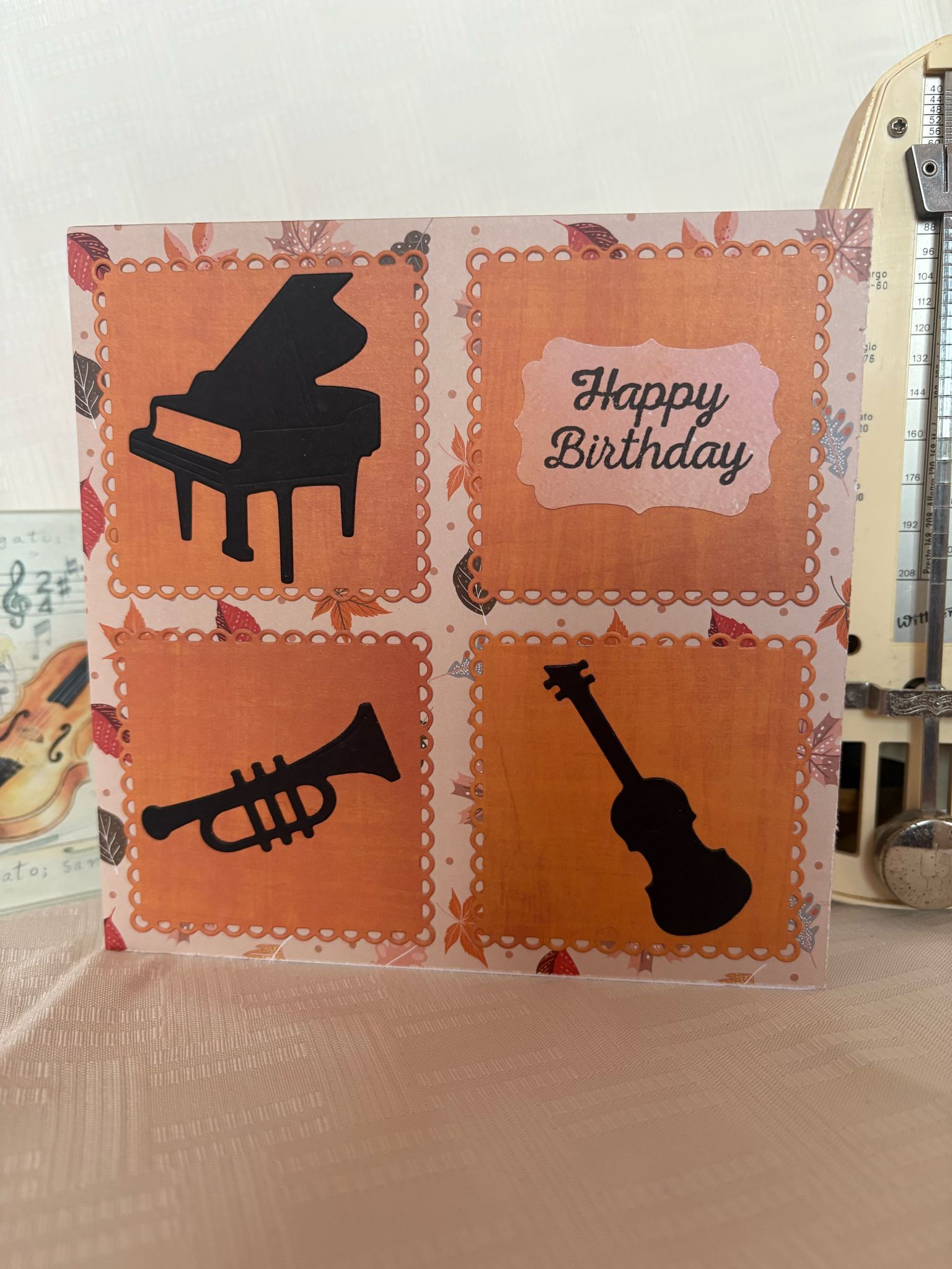 Musical Instruments Birthday Card