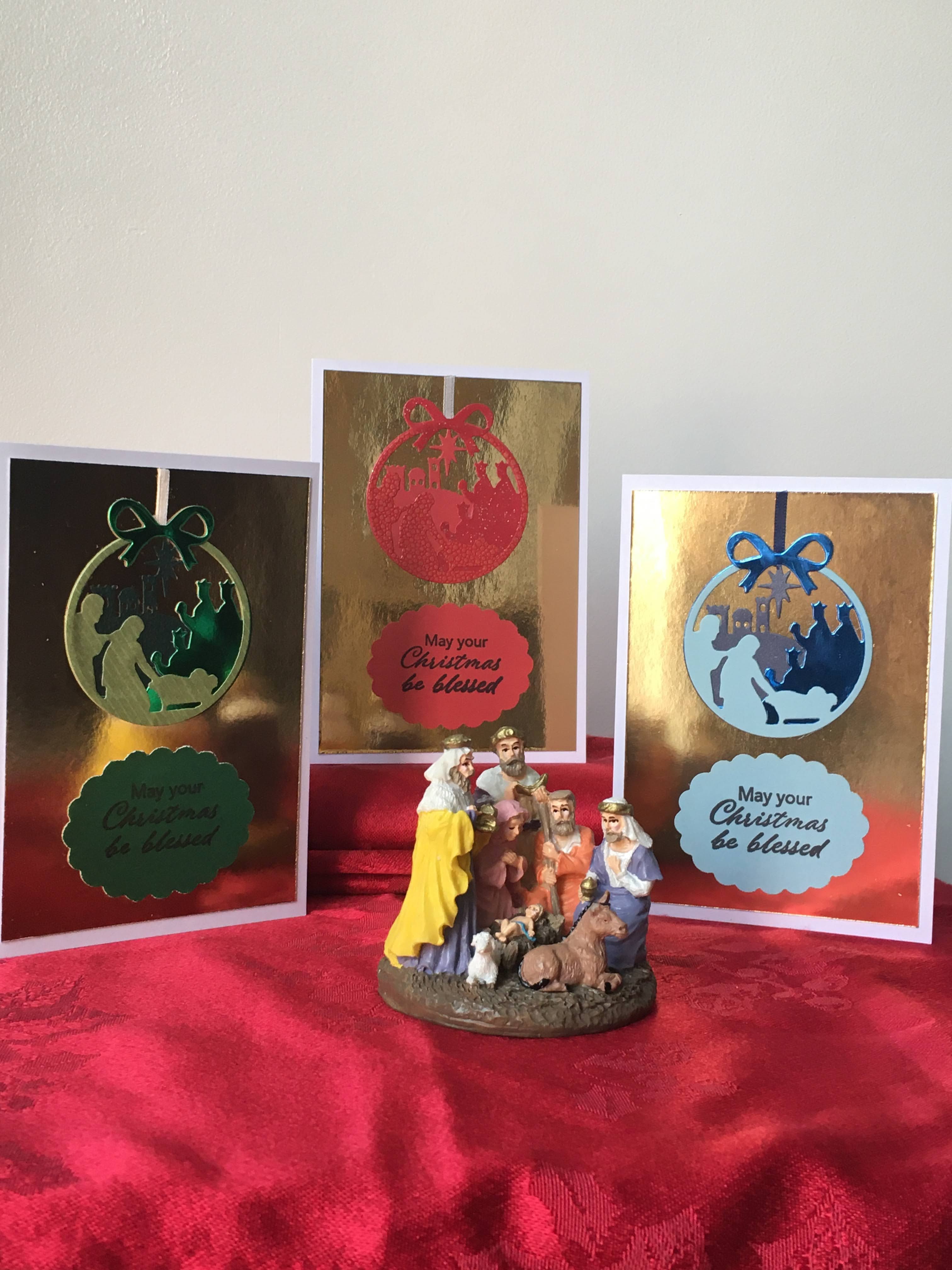 Blessed Christmas Bauble Card